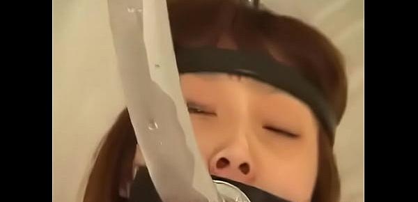  Japanese slave eats shit on bondage
